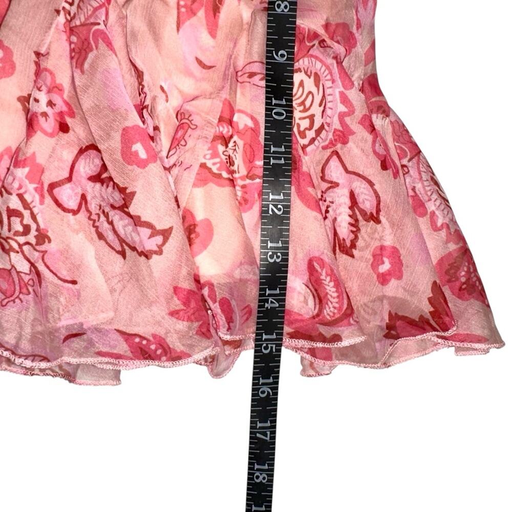 NWT Hello Molly Swish It Pink Floral Mini Skirt SMALL - Picture 8 of 8